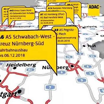 Baustellen auf Deutschlands Autobahnen I ADAC 2018