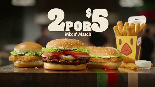 Burger King 2 for $5 Mix n' Match TV Spot, 'Opciones'