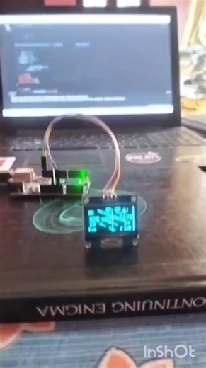 Fighter Jet HUD animation using Arduino Uno & 0.96 OLED Display Module #arduinouno #oleddisplay
