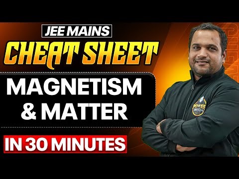 Complete MAGNETISM & MATTER in Just 30 MINUTES || JEE Main 2025