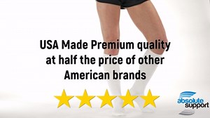 Made in USA - Compression Socks for Men and Women 8-15mmHg - White, Extra Small
