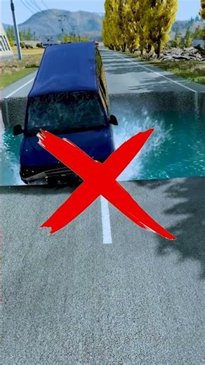 Cars vs Giant Water #183 BeamNG Dive