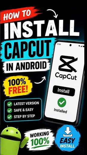 How to Install CapCut on Android for FREE (2026) | Step-by-Step Guide link in the description