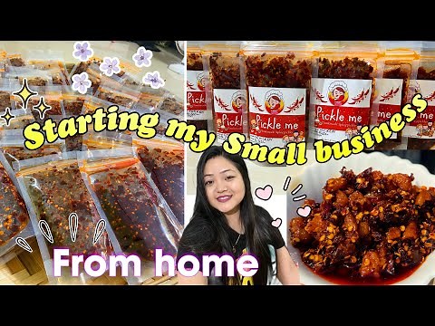 Starting my small business at home//Starting my pickle business🥰💕🧿
