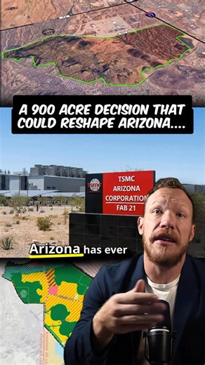Bradley Armstrong | That Arizona Life on Instagram: "A major vote just moved one of the largest economic development projects in Arizona another step forward. Phoenix City Council has approved rezoning near TSMC’s north Phoenix campus, opening the door for a 900-acre industrial expansion tied to the larger NorthPark Phoenix master plan. This doesn’t mean construction is immediate, but it does mean the groundwork is being laid for long-term job growth, housing demand, and major infrastructure inv