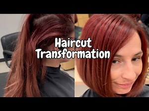 Inverted Bob Haircut Tutorial 🥰🥰