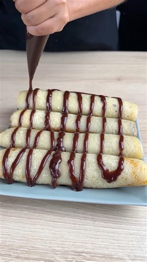 Secret Condensed Milk Crepe Recipe 🥞 #PancakeRecipe #DessertLover #SweetTreats