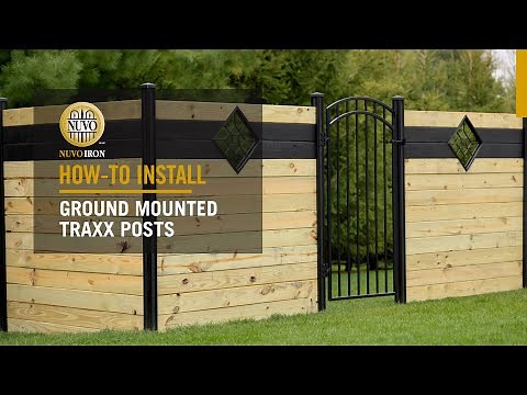 How To Install: Horizontal Fence In-Ground Posts (TRAXX Post System) | Nuvo Iron
