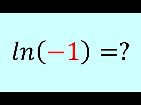 Negative Logarithms??? ln(-1)=? #maths