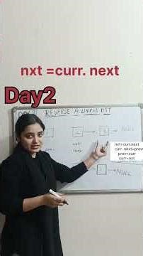 Day 2: Reversing a Linked List, one pointer at a time 🔁#coding #code #education