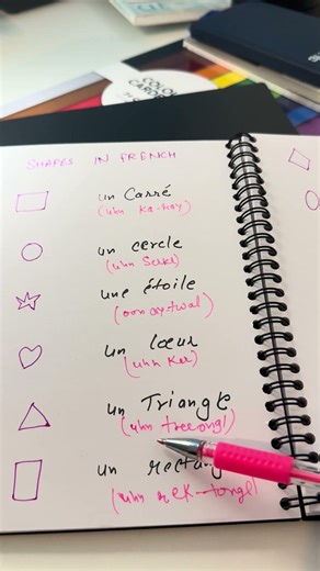 Shapes in French 🇫🇷 | Learn French Vocabulary for Beginners #learnfrench