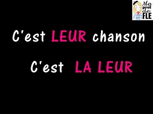 Les pronoms possessifs (Exercices)