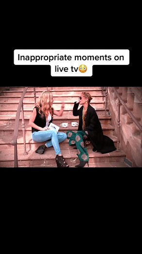 Inappropriate moments on live tv😳 follow for more😂😂#embarrassing #fyp #inappropiate #funny