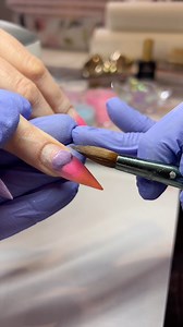 10K views · 57 reactions | acrylic fade nails design 朗殺#nailsBTS #nailart | Sarah's Nail Secrets | Facebook