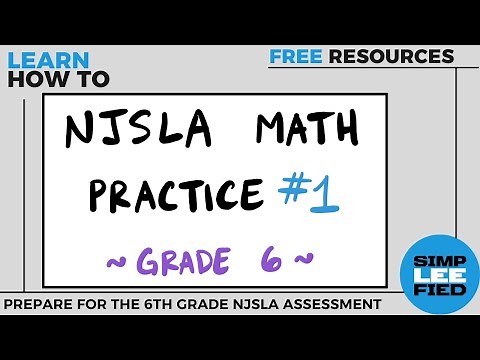 NJSLA- Grade 6 Math Review #1 [PDF & Answer Key Link in Description]
