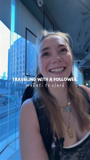 first time traveling with a follower 🫢 makati to clark via bus shuttle 🇵🇭 #Philippines #philippinestravel #makati #manila #clark #follower #backpacking | Gina Dy