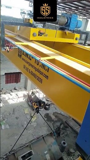 40 Ton + 10 Ton EOT Crane Installation 🚧 | Double Span 14m | #ssengineering #udaipur