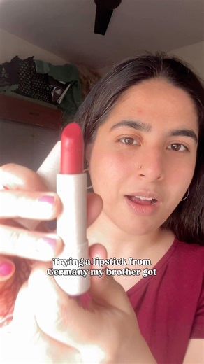Trying a German Lipstick from brand ArtDeco #lipcombo #lipstick #makeup #artdeco #german #lipart