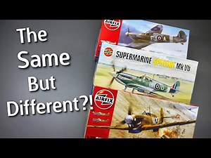Comparing The Spitfire Mk.V Model Kits From Airfix! Supermarine Spitfire Mk.V Model Kit Unboxing