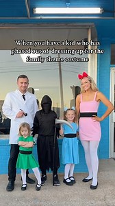 Really wanted him to be Mojo Jojo 🥲😂 #halloweencostume #momsofinstagram #powerpuffgirls #millennialmom #comedy | Chelsie Ashley