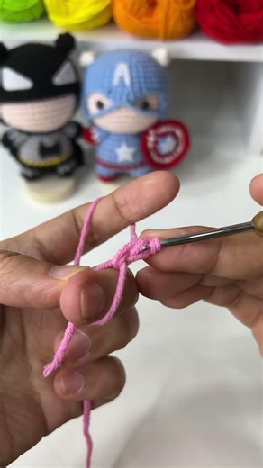 Magic Ring Crochet Tutorial For Beginners #moclentivi #crochet #diy #keychain #tutorial