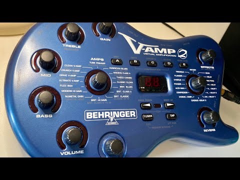 My settings on the Behringer V-Amp 2 pedalboard!!!