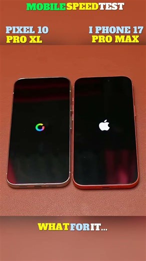 😱⚡PIXEL 10 PRO XL VS I PHONE 17 PRO MAX SPEED TEST!! #viralshorts