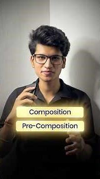 After Effects Composition vs Pre-Composition Explained in 60 Seconds 🎬 (Beginner Guide)