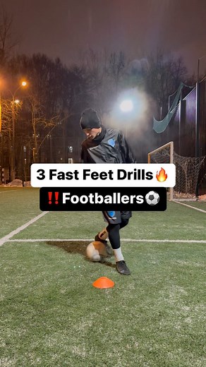 Stephan | Physical Preparation Specialist🏆 | Sun is shining, the weather is sweat❤️ Implement these 3 fast feet drills into your next football practice and see your foot work... | Instagram