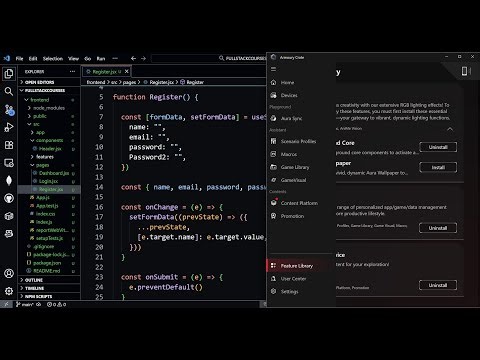 SetFormData UseState and UseEffect: Link to Register Route, React Router Dom and Icons - FullStack