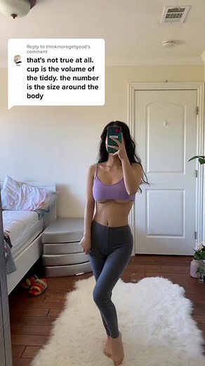 Replying to @thinkmoregetgood here to educate 😝 cup sizes can be confused with how big a boob is but really it is the difference in waist and bust measurement 😀 so you can go up a cup size if you lose weight on your waist :)