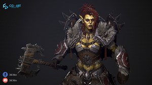 Female Orc Warrior - Realtime