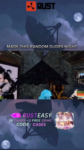 RUST ★ CLIPS | Sign up now for 3x free cases + 2 free gems with code: CASES Rust (video game) #rustgameplay #rustfunnymoments #rust Rust is a... | Instagram