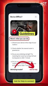 How To Troubleshoot Offline Device | #actfibernet #wifi #SmartWIFI