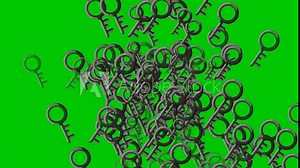 Animation on a green screen background keys explosion, animated lock suitable for hacking, security, cybercrime, and password hack concept Stock Video