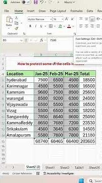 How to Protect Specific Cells in Excel | Lock & Unlock Cells Easily! #excel #exceltips #tradingtips