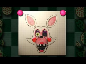 How to Draw Mangle easy. FNAF five nights at freddy's