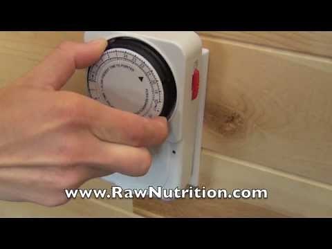 How to set the newest model timer on the EasyGreen Automatic Sprouter MikroFarm