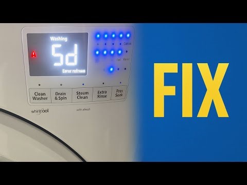 How To Fix Whirlpool Washer Error 5D