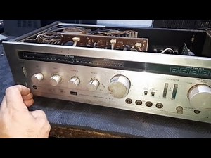 Sansui A-7 Integrated Stereo Amplifier. Vintage amplifier repair collection