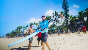 Jamie O'Brien Rode an 8-Foot Soft Top at the Pipeline Masters