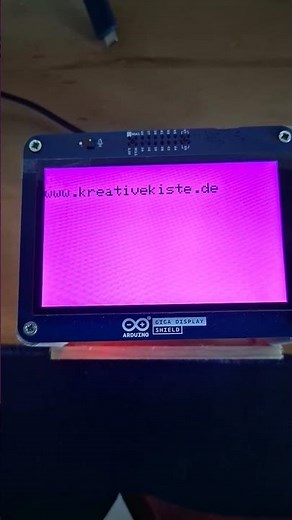 Arduino giga Display Shield, Lauftext