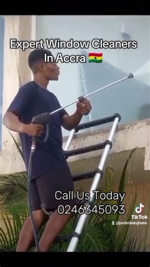 Ghana's Expert Window Cleaners 🇬🇭 #cleaning #cleaners #windows #viral #pov #shorts