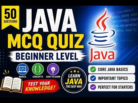 Test Your Java Skills 🔥 | 50 Questions Every Beginner Must Try!