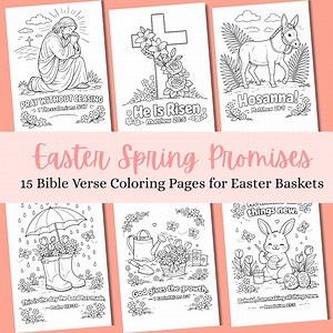 Easter Bible Coloring Pages for Kids | Christian Easter Activity | Scripture Coloring Pages | Sunday School Printable - Etsy Canada