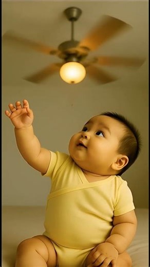 Why Babies Stare at Ceiling Fans | 1–3 Month Baby Vision Development Explained