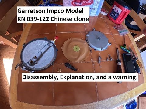 Garretson Impco KN Chinese Clone regulator for small engines: Disassembly and Explanation
