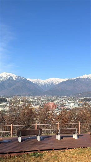 晴れた日の朝🌞 贅沢な朝活です☕️ #信濃大町 #絶景 #北アルプス #japantravel