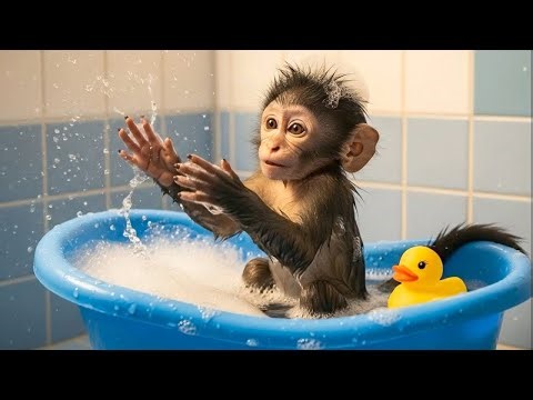 Cute Monkey Driving Car! Pool Party with Cat & Duck | Bandar, Billi aur Batakh ki Kahani