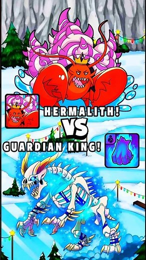 Dynamons World Hermalith VS Guardian King Battle 🔥 #dynamonsworld #shorts #pokemon #dynamons
